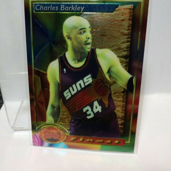 Topps Finest Refractor #200 Charles Barkley Hall of Fame Grade Quality SFH - Picture 3 of 14